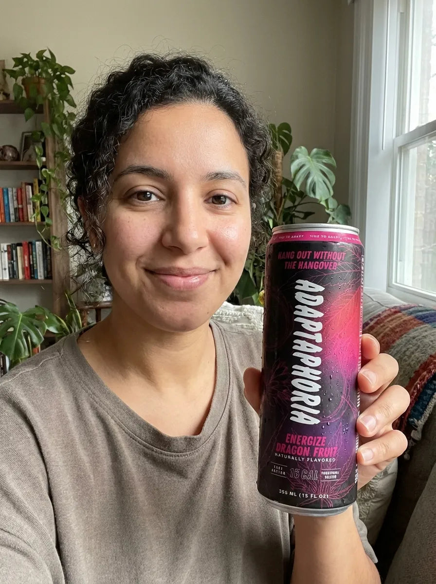 Amina E. holding Adaptaphoria Dragon Fruit